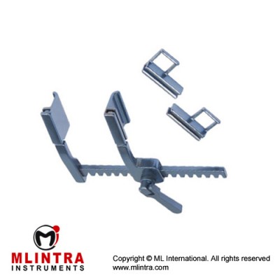 Pediatric Sternal Retract With interchangeable Blade(2 pair)Arm length 52mm